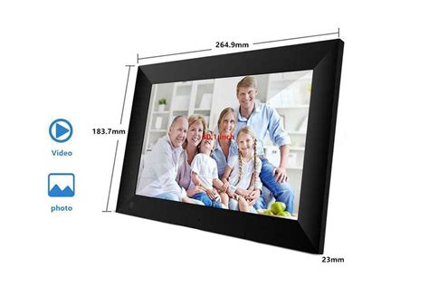 10.1 Inch Digital Photo Frame WiFi Picture Video 16GB Touch Screen Aut ...