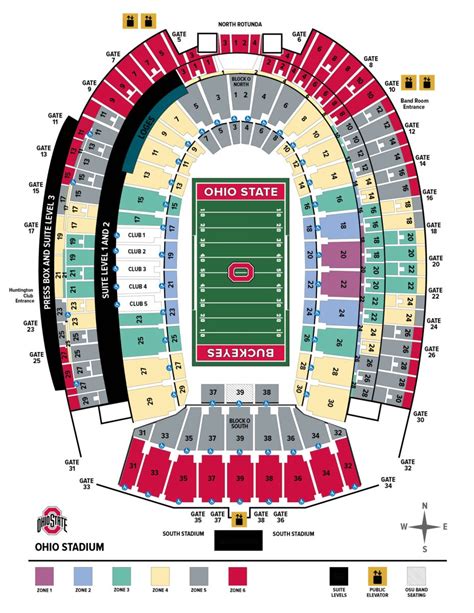 Ohio Stadium Seating Chart With Rows And Seat Numbers | Cabinets Matttroy