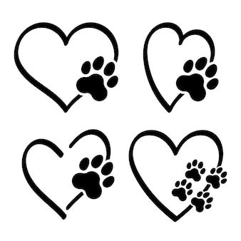 Paw print clip art black white Vectors & Illustrations for Free ...