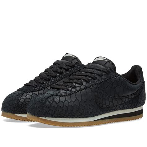 Nike Classic Cortez Leather Premium Black & Gum | END. (US)