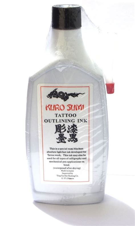 KURO SUMI - Black Outline Ink 12oz - DCtattoo