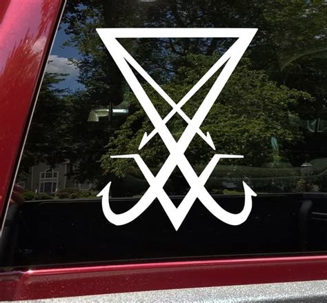 Sigil of Lucifer Vinyl Decal V2 Seal of Satan Symbol Die - Etsy