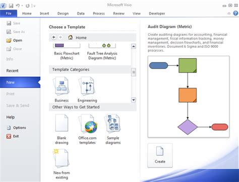 Overview of the Visio categories and templates | Microsoft Visio 2010 Business Process ...