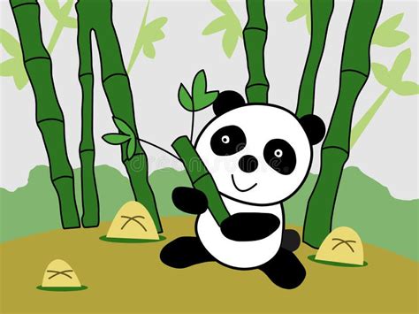 Giant Panda Cartoon Vector Illustration Stock Vector - Illustration ...