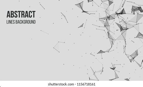 Vector Technology Background Plexus Effect Abstract Stock Vector (Royalty Free) 1167789076 ...