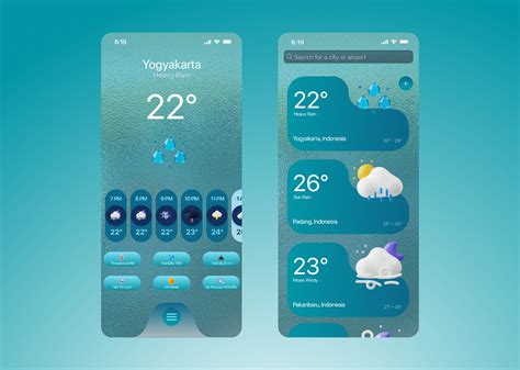 UI Design Weather App | Figma