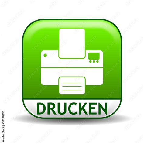 Icon Drucken Stock-Vektorgrafik | Adobe Stock