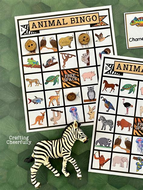 Animal BINGO Game! - Printable Boards - Crafting Cheerfully