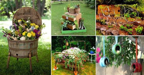 11 Creative Recycled Gardening Ideas From Old Materials - Genmice