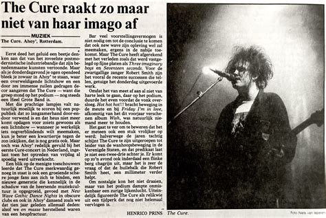 Rotterdam Ahoy 1992 - The Cure in Holland