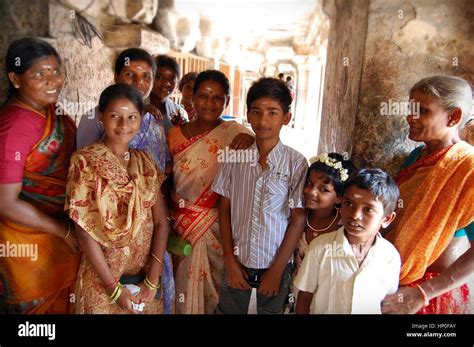 friendly Hindu family visiting a temple in Tamil Nadu,South India Stock Photo - Alamy