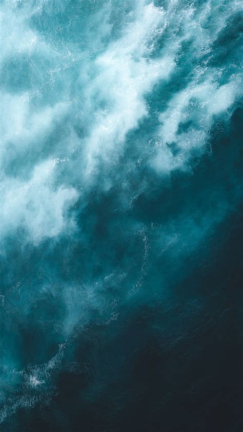 Download Misty Navy Blue Ocean Wallpaper | Wallpapers.com