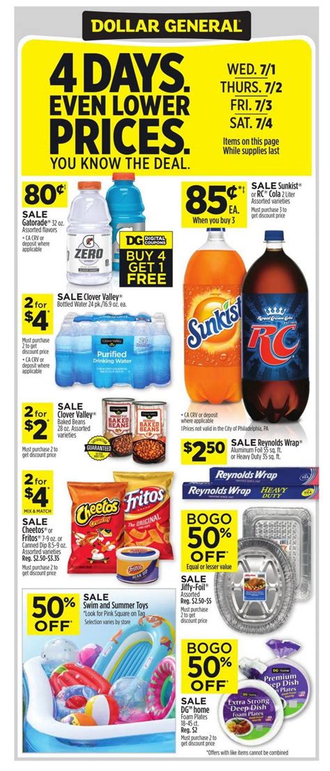 Dollar General Weekly Ad Jun 28 – Jul 04, 2020