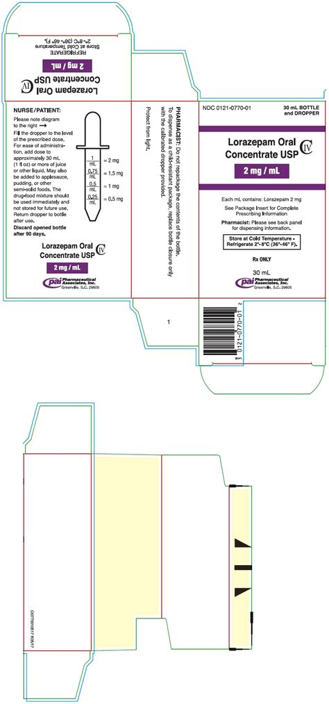 Lorazepam by Pharmaceutical Associates, Inc. / Pharmaceutical ...