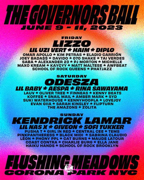 Governors Ball Unveils 2023 Lineup f/ Kendrick Lamar, Lizzo, Lil Uzi Vert, and More