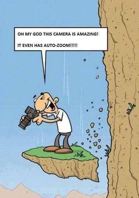 Camera man auto zoom funny photos - Funny photos in mountain