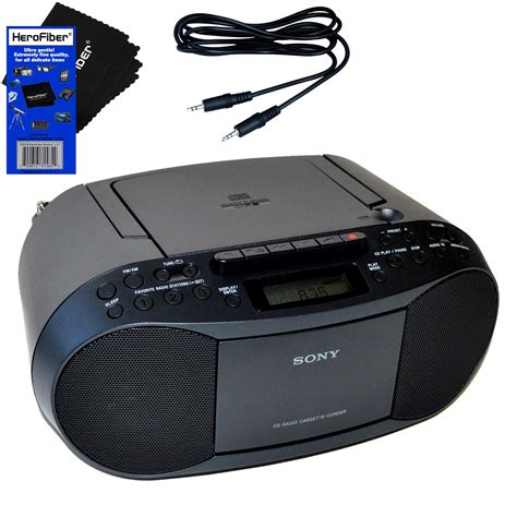 Buy Sony Compact Portable Stereo Sound System Boombox with MP3 CD Player, Digital Tuner AM/FM ...