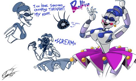 Ballora Sketch | FNAF Sister Location by AngosturaCartoonist on DeviantArt