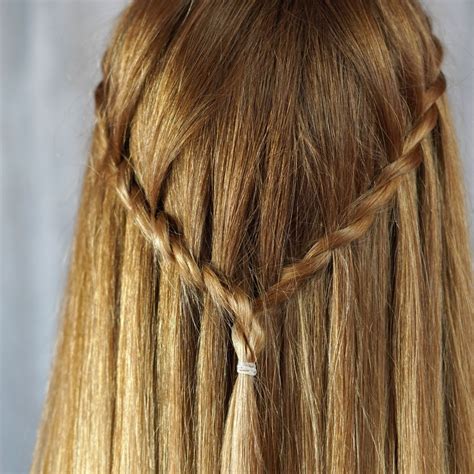 Beautiful Half Up Waterfall Braid Tutorial - Make House Cool