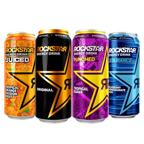 Rockstar Energy Drink, Flavor Sampler Variety Pack, 16 Fl Oz (Pack Of ...