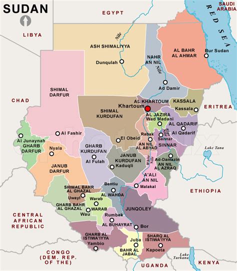 Sudan Map Pictures and Information