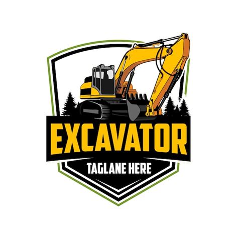 Premium Vector | Excavator logo