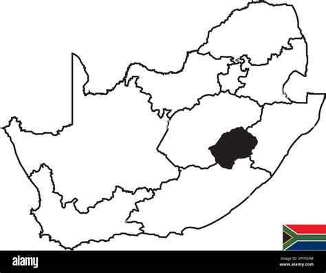 South Africa Map States Border Map Vector Illustratio - vrogue.co