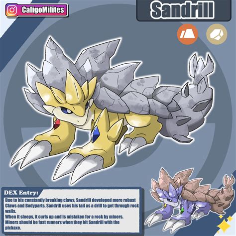 Sandrill: Evolution of Sandslash by CaligoMilites on DeviantArt