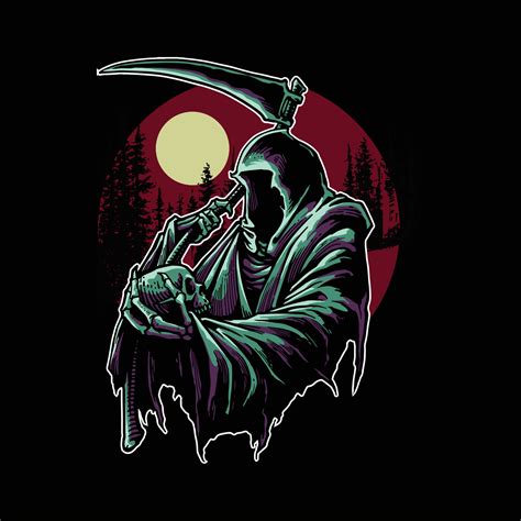 grim reaper artwork 5918928 Vector Art at Vecteezy