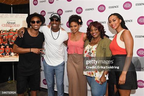 Almost Christmas cast members Jessie Usher, JB Smoove, Kimberly Elise ...