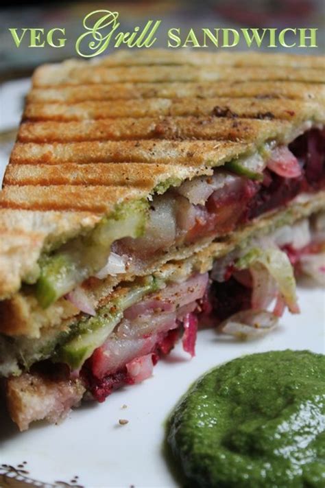 grilled vegetable sandwich indian style