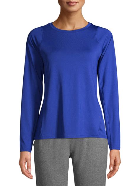 Athletic Works Women's Active Performance Long Sleeve Crewneck Commuter ...