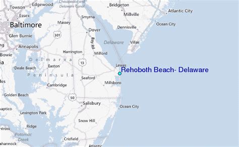 Rehoboth Beach Delaware Map