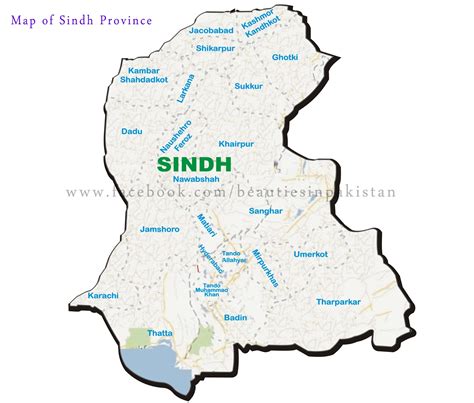 Map Of Sindh Pakistan