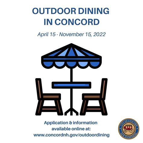 Outdoor Dining in Concord, NH