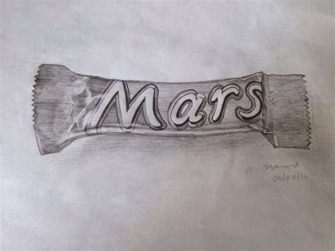 Dan's Blog: Mars Bar Wrapper Drawing