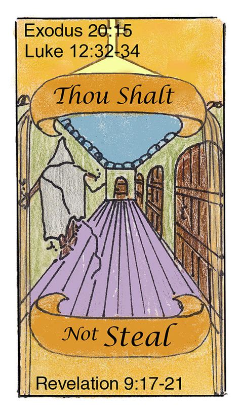 Thou Shalt Not Steal Drawing by Chayla Dion Amundsen-Noland - Pixels