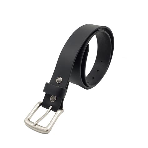 35mm Full Grain Plain Black Leather Belt – Koala Wears