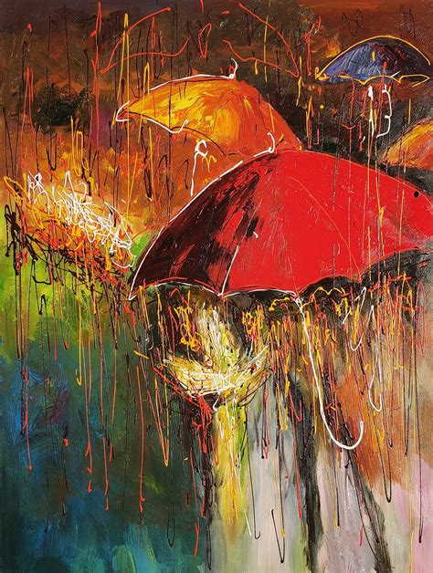 Abstract Under the Rain Oil Painting on Canvas - Etsy