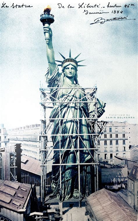 Statue of Liberty under construction | Statue of liberty, Statue, New ...