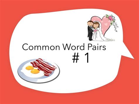 Word Pairs: Common Words #1 Free Games online for kids in 4th grade by Carol Smith