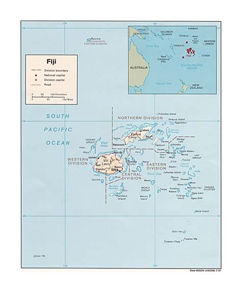 Fiji Map With Cities