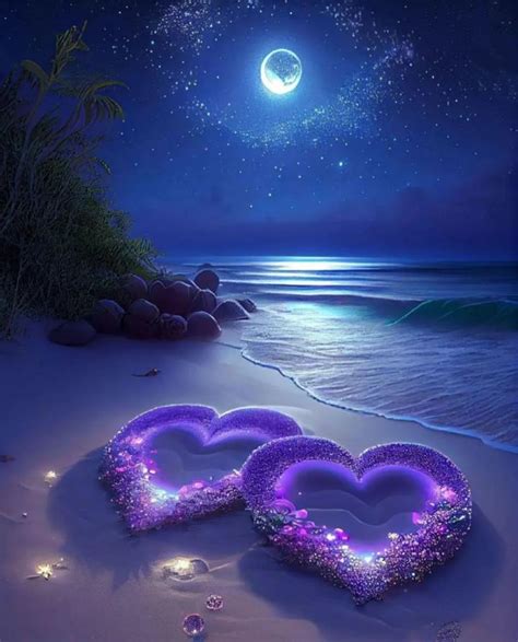 Romantic Full Moon Wallpaper