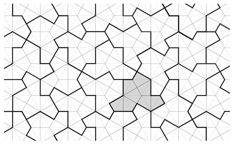 A geometric shape that does not repeat itself when tiled