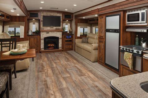 Very fancy! The interior of the 2016 Eagle luxury travel trailer from Jayco | Rv interior design ...