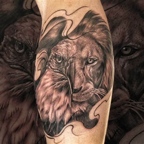 10+ Best Lion and Eagle Tattoo Designs | PetPress