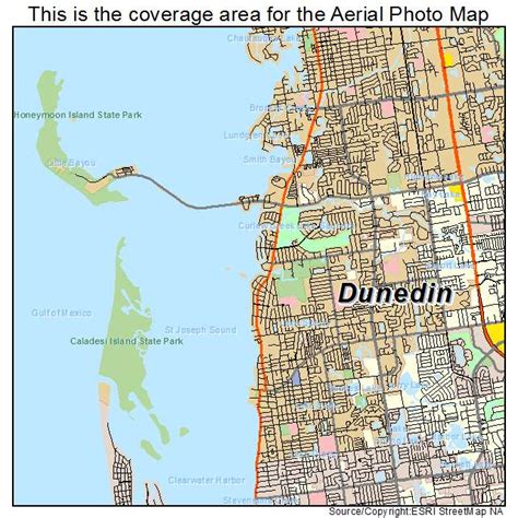 Aerial Photography Map of Dunedin, FL Florida