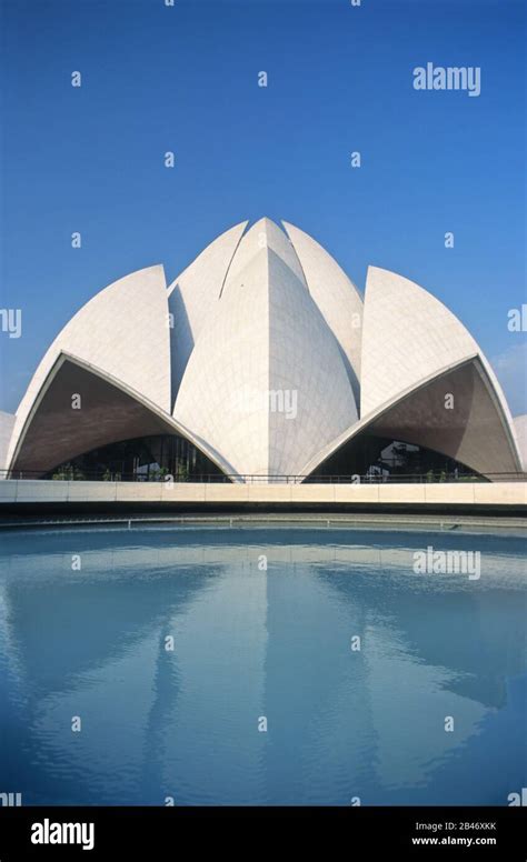 Bahai Temple , Delhi , India, Asia Stock Photo - Alamy