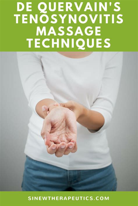 De Quervain's Tenosynovitis Massage Techniques to stimulate circulation ...