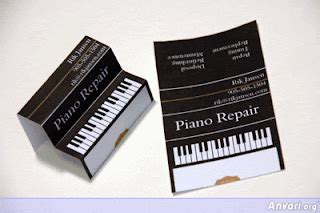 Good company: Business cards for pianists